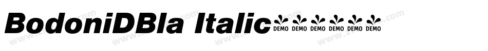 BodoniDBla Italic字体转换